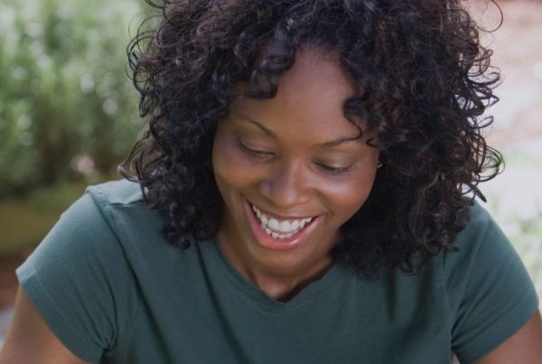 Smiling woman, living her purpose