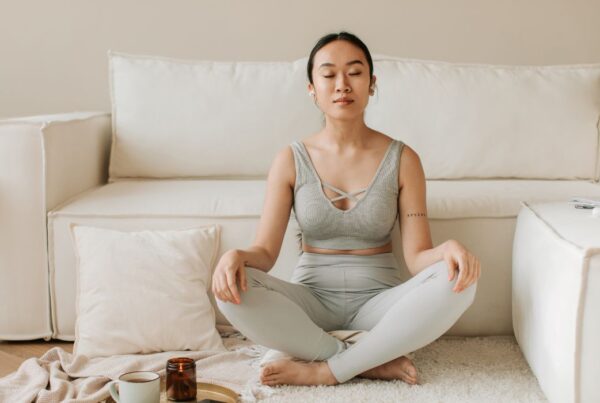 Woman feeling the transcendent power of meditation